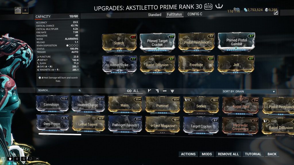 Full Status Akstiletto Prime Build