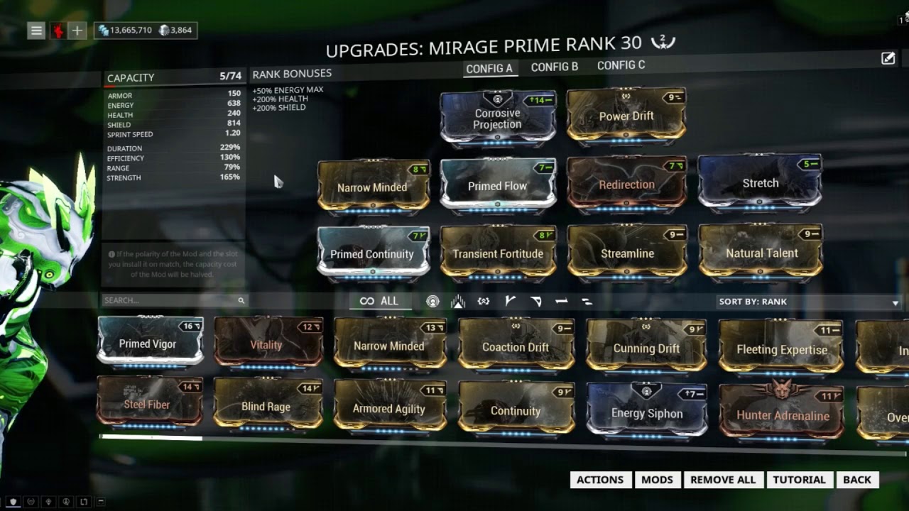 Mirage Prime Umbra Build