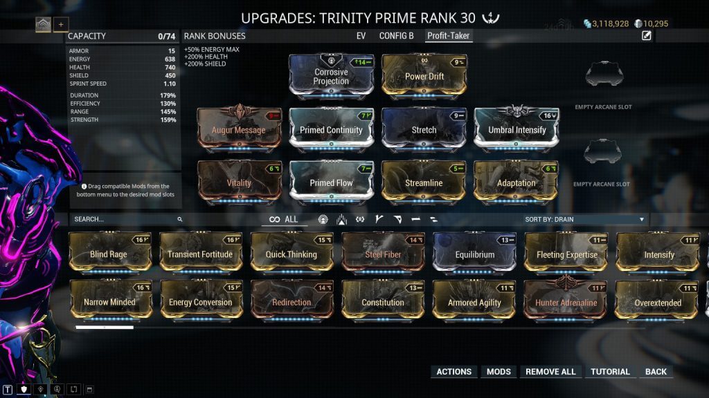 Profit Taker Build