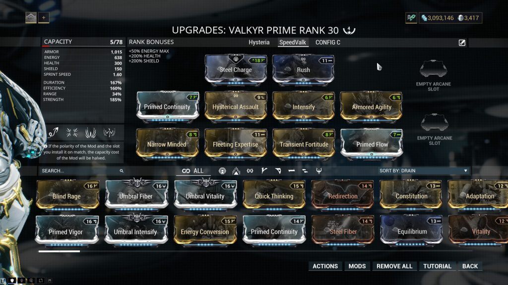 The Speed Valkyr Build