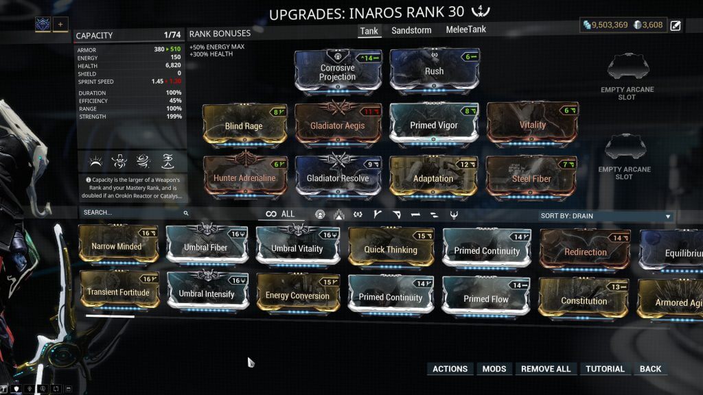 The Tank Build - Inaros
