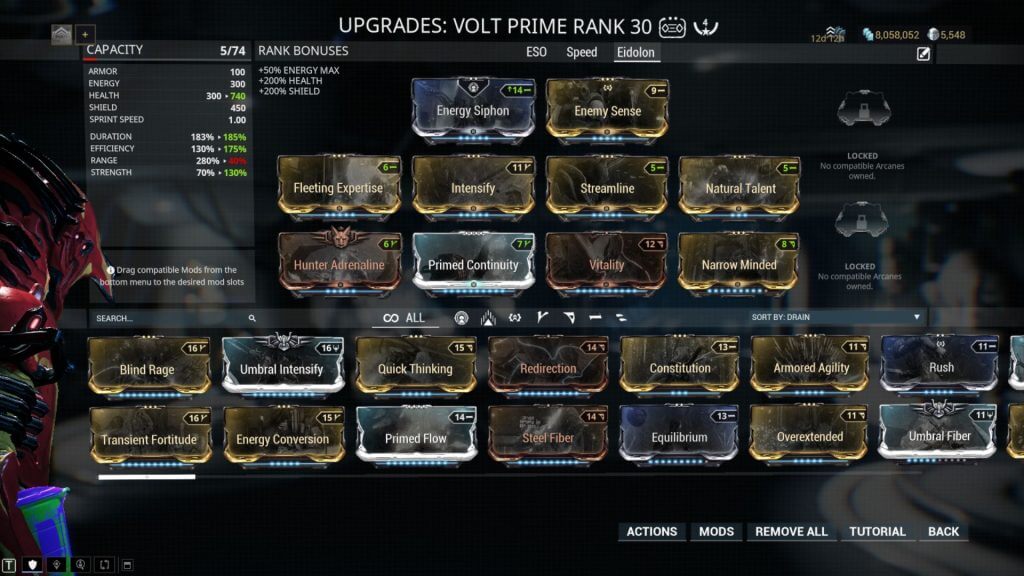Volt Eidolon Build