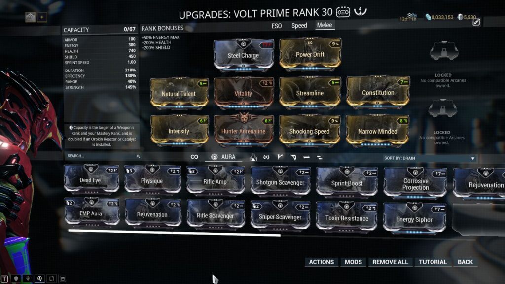 Volt Melee Build