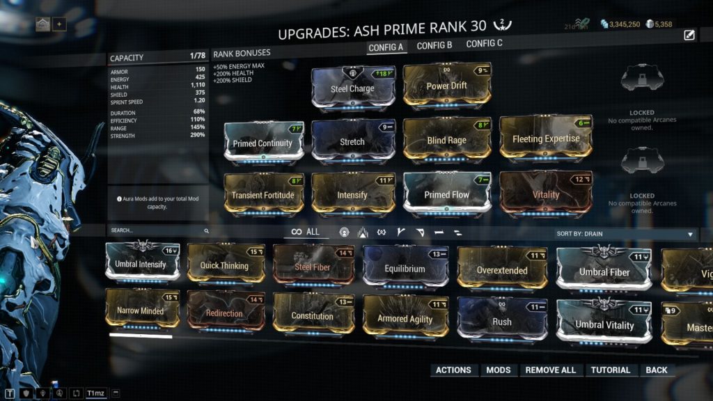 Ash Prime Build – Splinter Cell