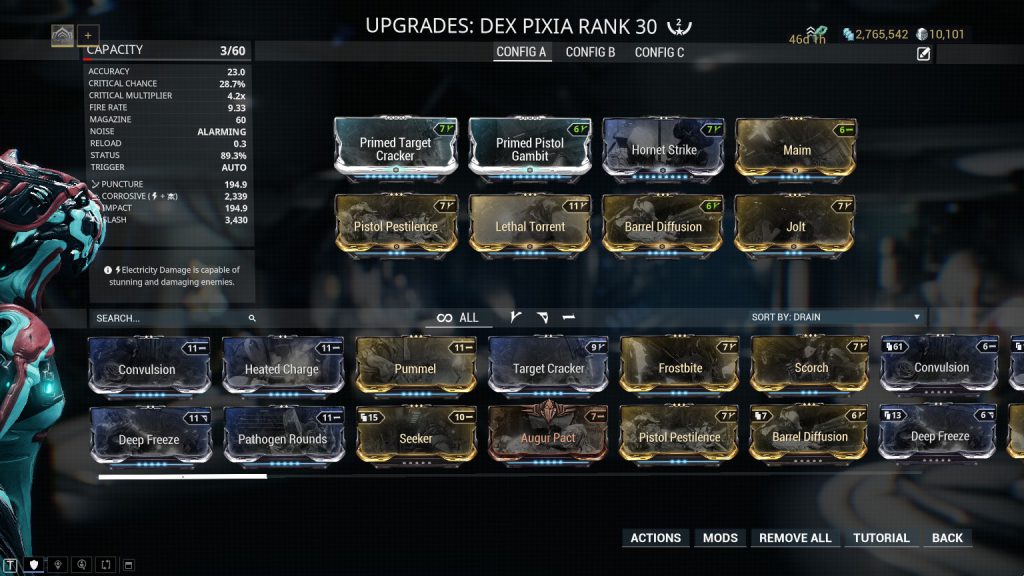 Dex Pixia Build