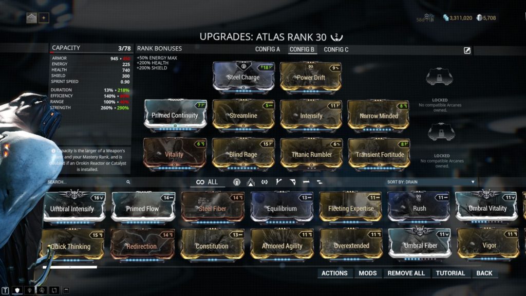 Rumbler Atlas Prime Build