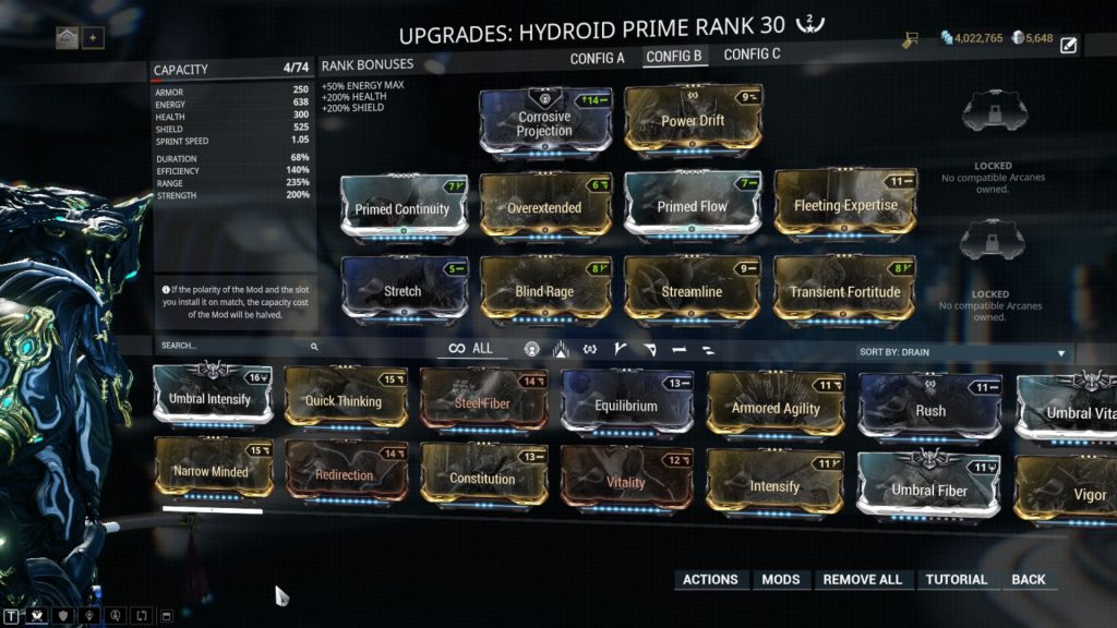 Undertowing Hydroid Prime Build