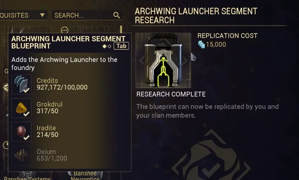 Crafting the Archwing Launcher Segment .png