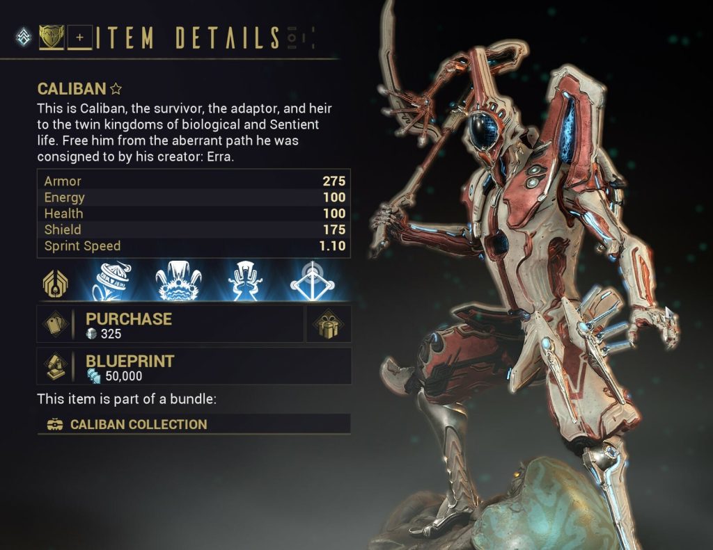 How to Get the Caliban Warframe Blueprint?