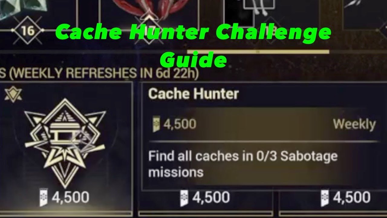 Resource Cache Hunting