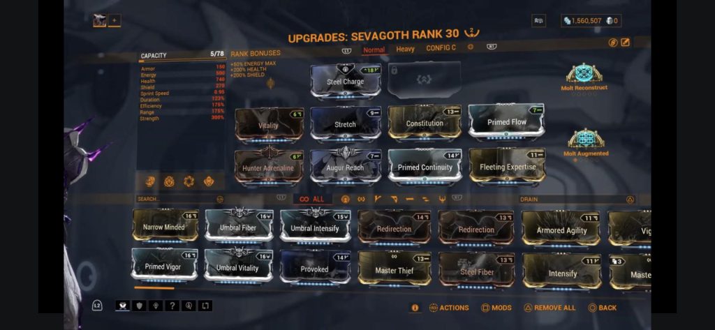 Understand Warframe Sevagoth Build