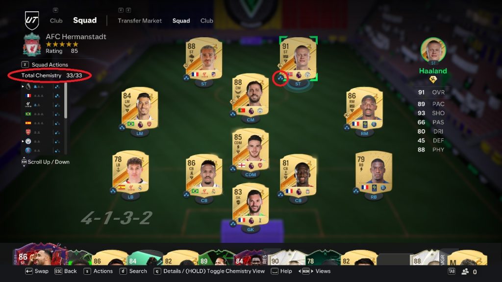 How does chemistry work in EA FC 24?